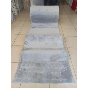 Enva Home Jel Taban Yıkanabilir Yolluk Özel Ebat Kesim Uzun Tüylü Peluş Post Gri