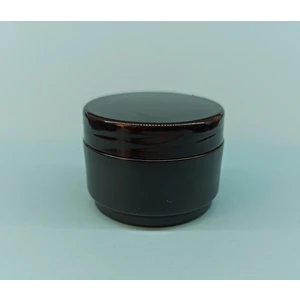 Demet Home 50 Adet Siyah Boş Kozmetik - Pomat - Krem - Hobi Kutusu Plastik Krem Kavanozu 25 - 30 - 50 - 100 - 150 ml Seçenekli