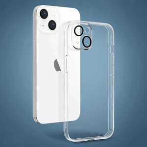 iPhone 14 Kılıf Sararmaz Sert Şeffaf Kemara Lens ve Toz Korumalı Ultra Ince Fit Kalıp