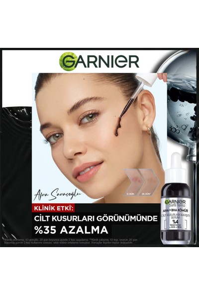 Garnier Aha+Bha Cilt Kusurları Karşıtı Serum %4 ( Niasinamid + Peelıng Etkili Aha+Bha) 30 ml
