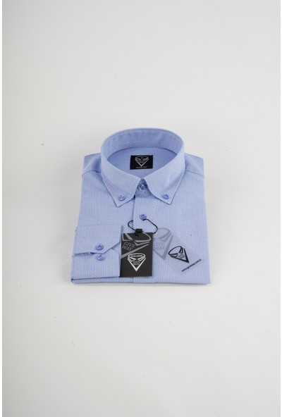 Give Way Slim Fit Düğmeli Yaka Erkek Gömleği