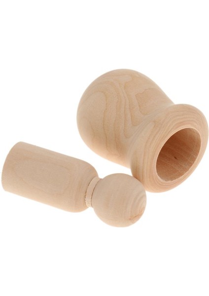 30PCS Ahşap Peg Insanlar Yuvalama Seti Peg Bebek El Sanatları Diy Noel Oyuncak (Yurt Dışından)