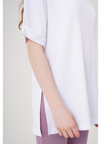 4332 Örme Tişört - Beyaz fırsatları