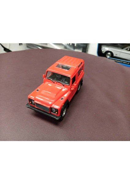 Land Rover Defender Maket Çek Bırak Diecast Model Kırmızı modelleri