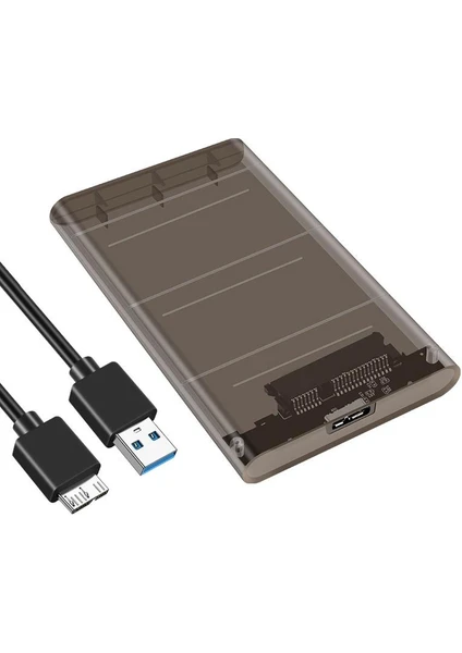 Gn-69 Şeffaf 2.5 Inç Sata Harddisk Kutusu USB 3.0 6 Tb Destekler 6gbps