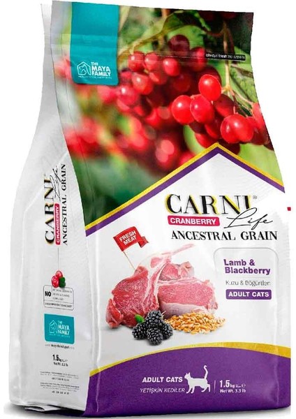 Life Kedi Maması 5 kg Kuzu Eti Böğürtlen Kızılcık