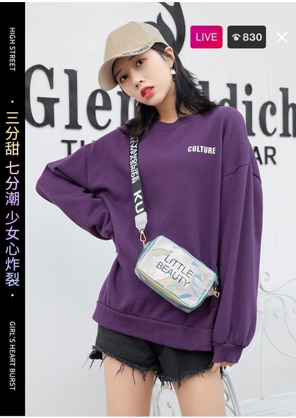 Mini Kadın Lazer Crossbody Messenger Omuz Çantası (Yurt Dışından) modelleri