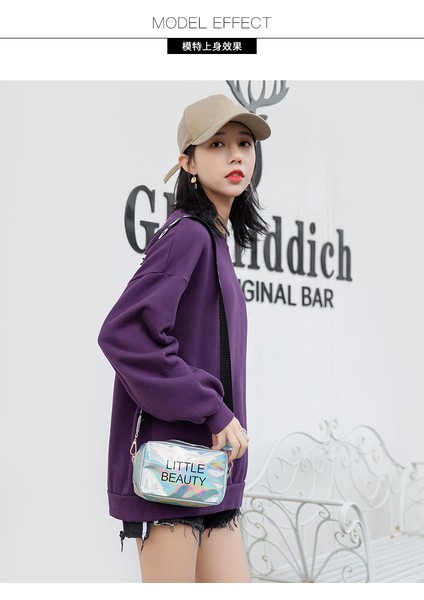 Mini Kadın Lazer Crossbody Messenger Omuz Çantası (Yurt Dışından) fırsatları