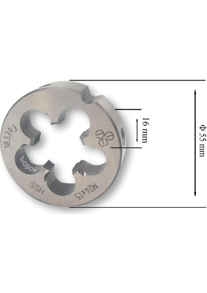 M24 x 1.5 Pafta Ince Vidalı Hss Dın 223/B fiyatları