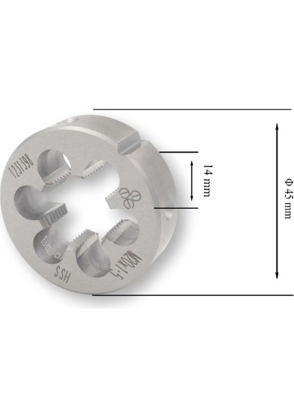 M20 x 1.5 Pafta Ince Vidalı Hss Dın 223/B fiyatları