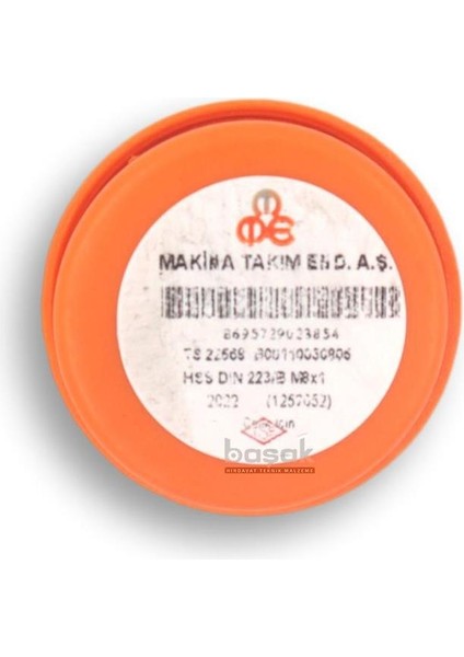 M8 x 1 Pafta Ince Vidalı Hss Dın 223/B