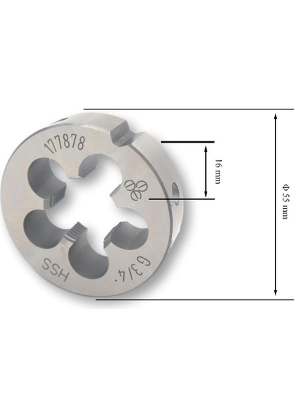 G 3/4 Pafta Boru Vidalı Hss Dın 5158/B fiyatları