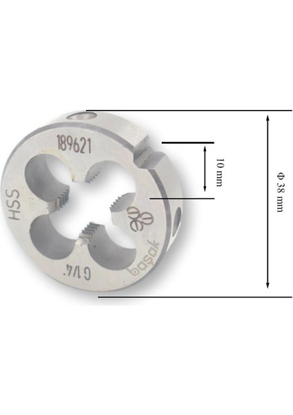 G 1/4 Pafta Boru Vidalı Hss Dın 5158/B fiyatları