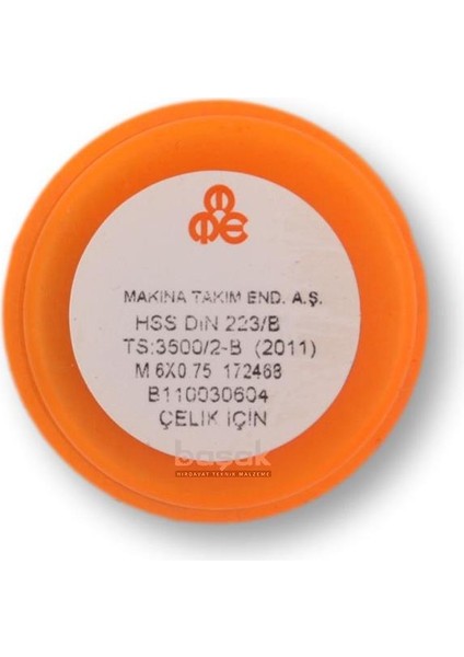 M6 x 0.75 Pafta Ince Vidalı Hss Dın 223/B
