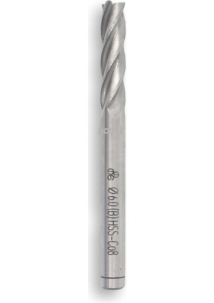 6 mm Uzun Parmak Freze Hss-Co8 Dın 844/B-N