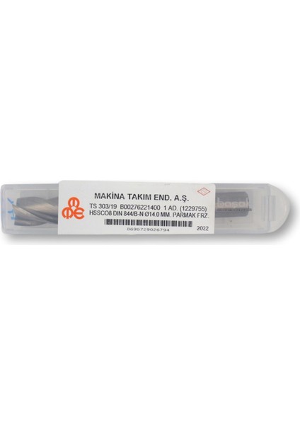 14 mm Uzun Parmak Freze Hss-Co8 Dın 844/B-N