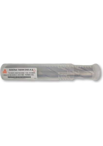 20 mm Uzun Parmak Freze Hss-Co8 Dın 844/B-N
