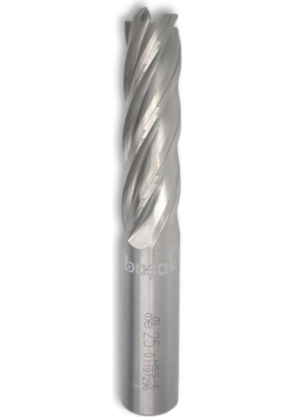 25 mm Uzun Parmak Freze Hss-Co5 Dın 844/B-N
