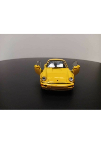 1:36 Porsche 911 Turbo Diecast Çek Bırak Model Araba (Sarı) fiyatları