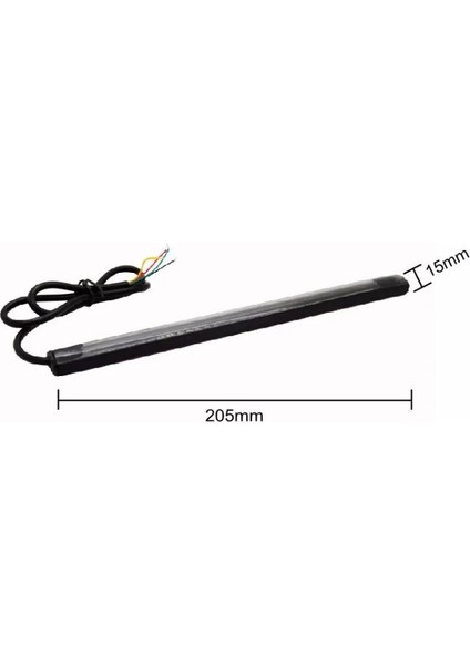 Motorsiklet Park Stop Sinyal Ledi 32 Ledli Flexible LED 2 Renk