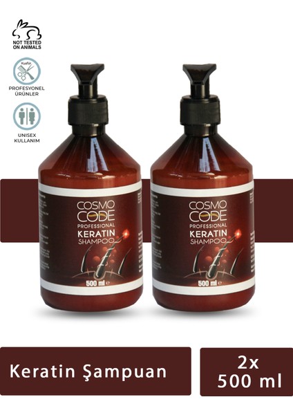 2’li Keratin Şampuan 500 ml