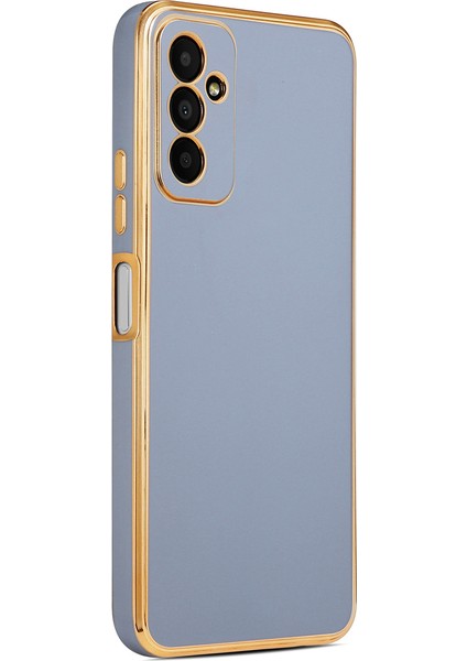 Samsung Galaxy M23 Kılıf Bark Parlak Kenarlı Kamera Korumalı Silikon