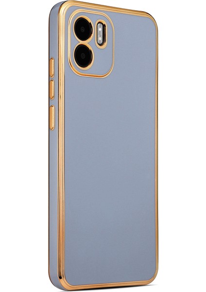 Xiaomi Redmi A1 Kılıf Bark Parlak Kenarlı Kamera Korumalı Silikon