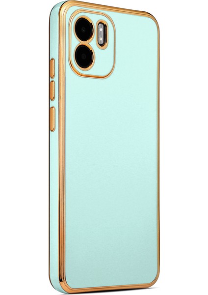 Xiaomi Redmi A1 Kılıf Bark Parlak Kenarlı Kamera Korumalı Silikon