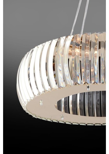Istanbul Avize Venüs Gold 50 cm Kristal Taşlı Avize