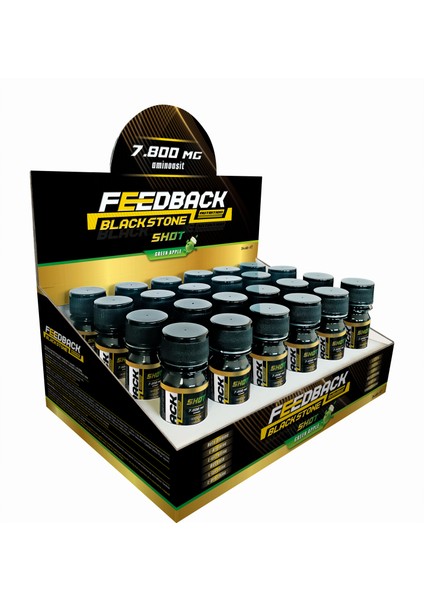 Black Stone Pre-Workout 60 Ml*24 Shot Yeşil Elma Aromalı 48 Servis fiyatları