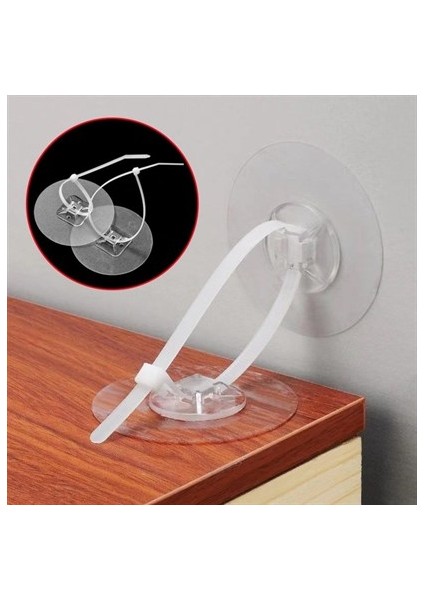 Yapışkanlı Eşya Sabitleyici Aparat Deprem Güvenliği Çocuk Koruma Sabitleme Aparatı 1 Çift