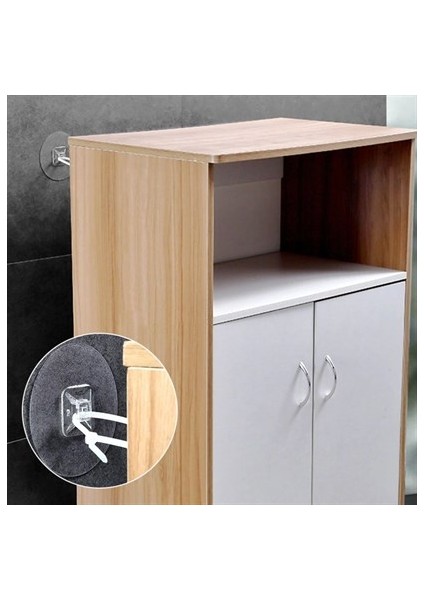 Yapışkanlı Eşya Sabitleyici Aparat Deprem Güvenliği Çocuk Koruma Sabitleme Aparatı 1 Çift fiyatları