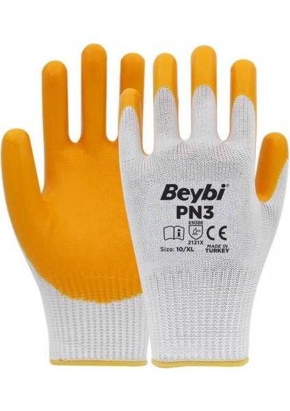 Polyester Örme Nitril Eldiven 12'li Pn3 No:9