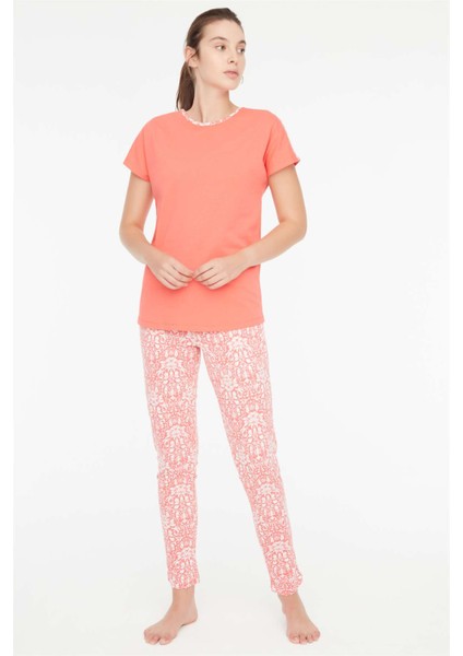 - Kadın Mercan 3 lü Pijama Takımı 3869