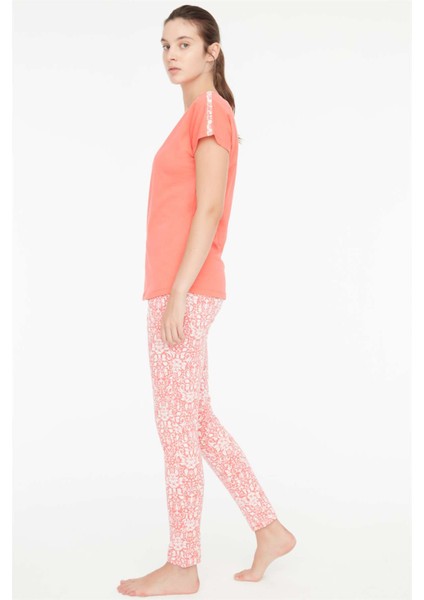 - Kadın Mercan 3 lü Pijama Takımı 3869