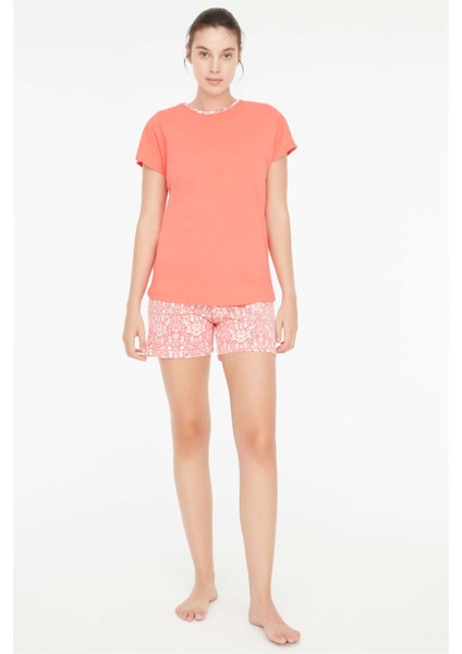 - Kadın Mercan 3 lü Pijama Takımı 3869