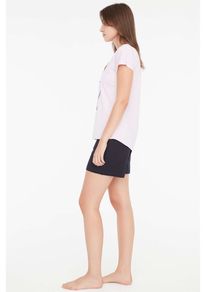 - Kadın Pembe V-Yaka Şort Takımı 3878 fiyatları