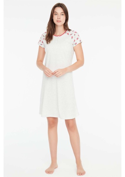 - Kadın Kar Melanj Patlı Elbise