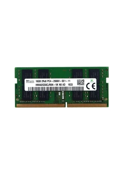 Sk Hynix HMA82GS6CJR8N-VK 16 GB PC4-21300 Ddr4 2666 Mhz CL19 Laptop Ram