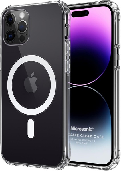 Apple iPhone 14 Pro Max Kılıf Magsafe Clear Soft Şeffaf