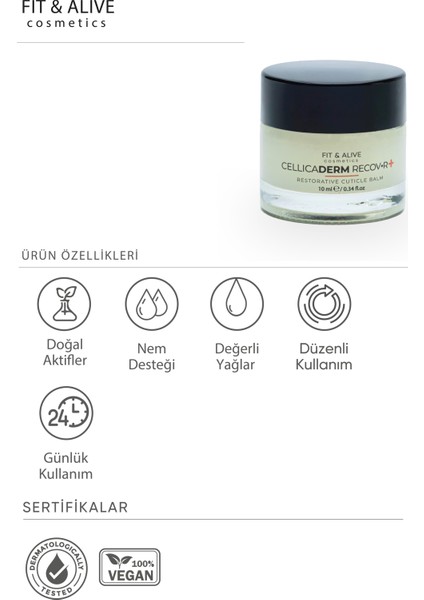 Fitalive Cellicaderm Tırnak Balmı modelleri