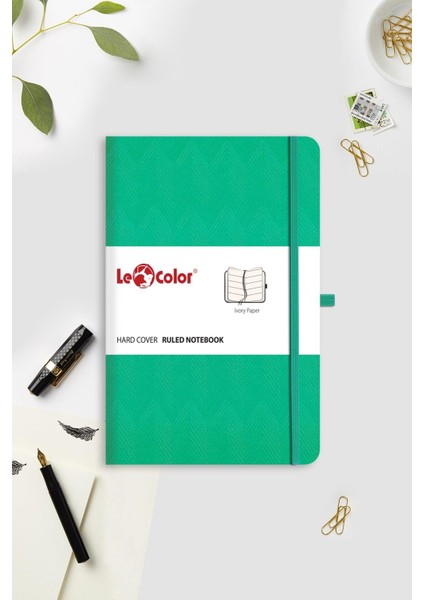 Le Color 2'li Rec Note Defter Seti 13X21 Yeşil Desenli &pembe