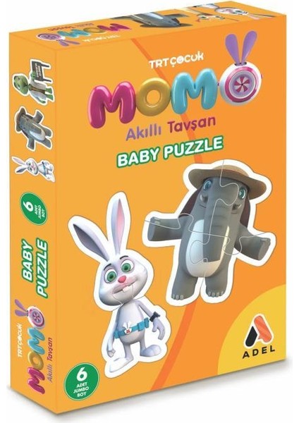 Trt Çocuk Tavşan Momo Baby Puzzle