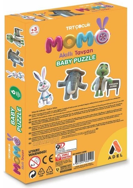 Trt Çocuk Tavşan Momo Baby Puzzle fiyatları