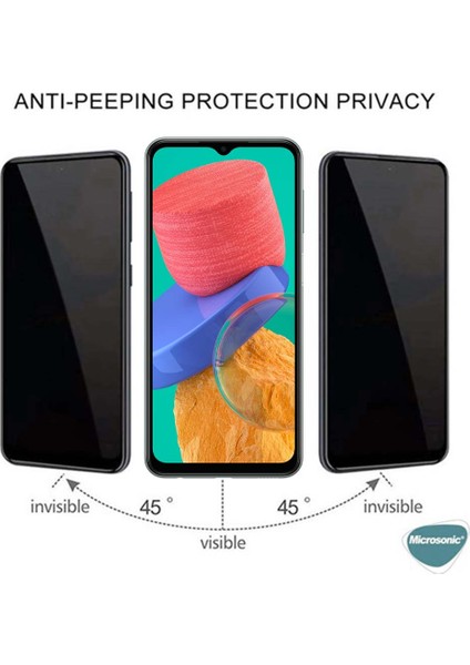 Samsung Galaxy A04 Privacy 5d Gizlilik Filtreli Cam Ekran Koruyucu Siyah