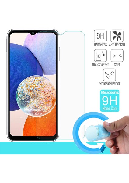 Samsung Galaxy A14 Nano Glass Cam Ekran Koruyucu