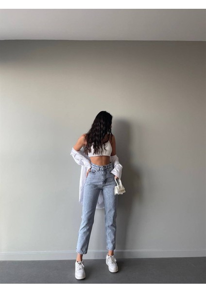 Yüksek Bel Mom Jeans modelleri