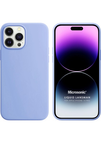 Apple iPhone 14 Pro Kılıf Liquid Lansman Silikon Mavi