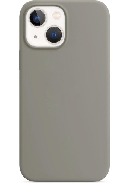 Apple iPhone 14 Kılıf Liquid Lansman Silikon Gri fiyatları
