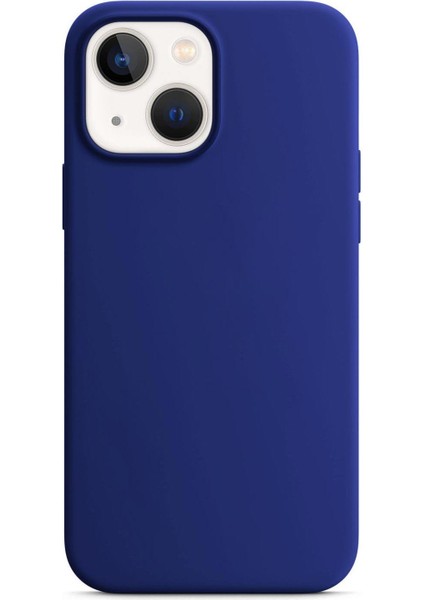 Apple iPhone 14 Plus Kılıf Liquid Lansman Silikon Lacivert